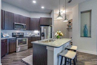 Stainless steel appliances with ice and water in the door*